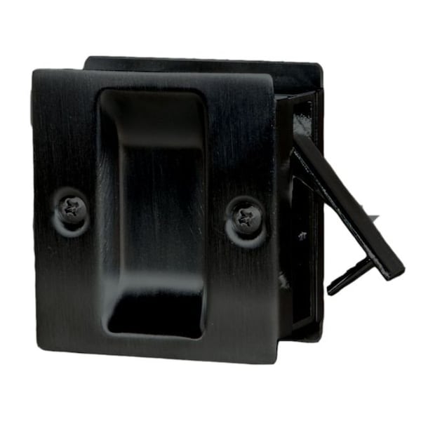 Trimco Flush Cup Pocket Door Pull Satin Black 1064FCP.622 Zoro